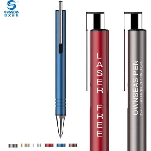 Novelty gifts metal writing pens with customized free engraving logo printing
