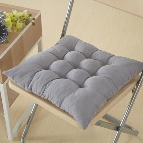 Solid Color Cushion Pillow Modern Soft Dinning Chair Cushions Office Chair Seat Pad 5 Sizes Thicken Sofa Cushion Mat Home Decor