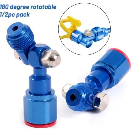 1/2Pcs 7/8"F - 7/8"M Airless Spray Gun Swivel Joint Adapter Universal Silver Swivel Joint For Wagner/ Graco Paint Sprayer