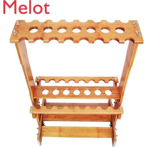Fishing Rod Shelf Fishing Tackle Store Shelf Display Rack Household Bamboo Handspike Lure Rod Billiard Cue Storage Rack