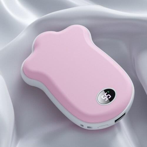 Portable Mini Claw Electric Hand Warmer 9800mAh USB Charging Power Winter A6HB