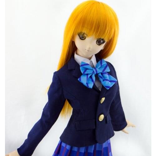Accept Custom COS lovelive cosplay School uniform outfit For 1/3 1/4 BJD 5PCS SD DD DDL Doll Clothes