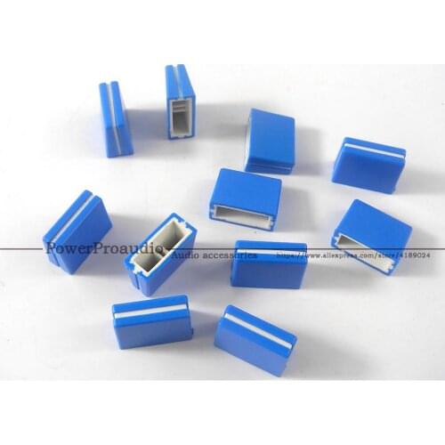 21pcs/lot Channel Crossfader potentiometer Fader Cap Knob For PIONEER DJM-250 350 400 600 700 800 Mixer blue color