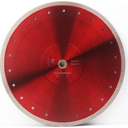 Super thin 12 inch 300mm diamond porcelain tile saw blade for porcelain and ceramic tile cutting
