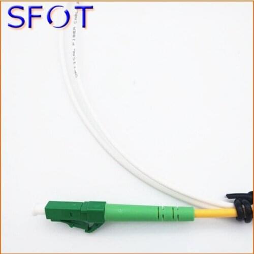 Fiber optic patchcord, Simplex SM SC/UPC to LC/APC 1m (White Colour), G652D, LSZH, 2mm