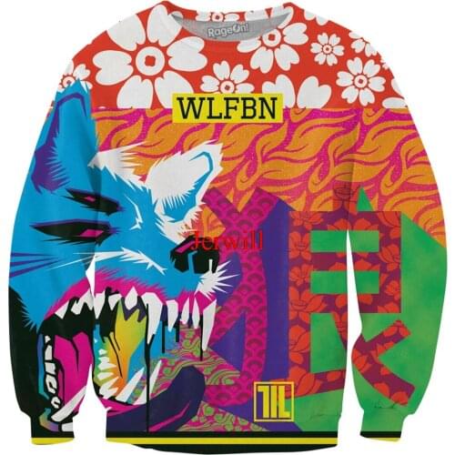 Big Teeth YOU have Wolf Women Pullover Sweatshirt 3D Printed Cool Sweatshirts Streetstyle