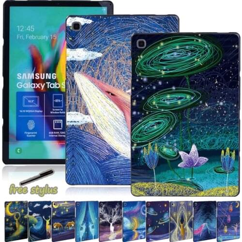 Tablet Case Fit Samsung Galaxy Tab A 10.1(T510/580)/A 7.0 T280/9.7 T550/10.5 T590/S5e(T720/725)/E 9.6(T560/561) Paint Back Case