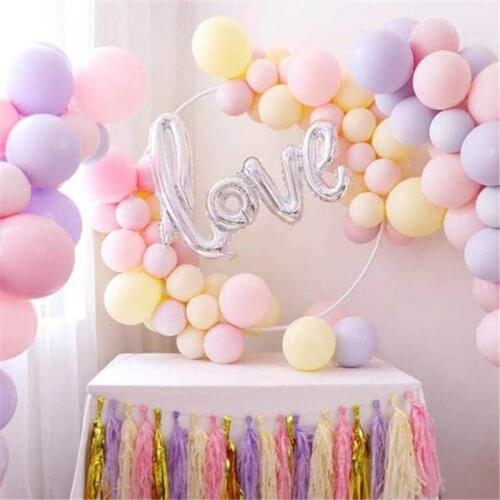 10pcs 10inch 2.2g Rose Gold Macaron Balloon 16 Party Decorations Latex Balloon New Year Decoration Home Decor Balon Anniversaire