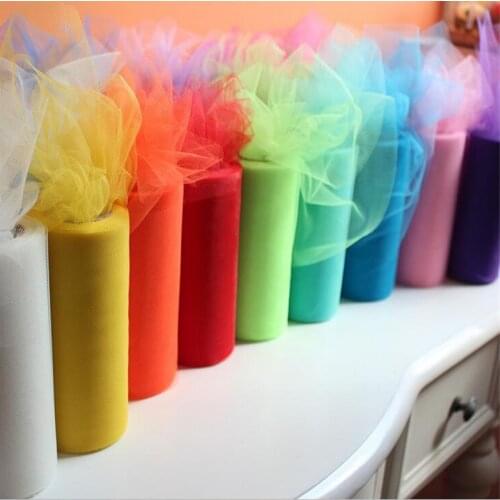 22M New Colorful Tissue Tulle Paper Roll Spool for Craft Wedding, 15cm width Party Decoration , Girl Dress 7LS14