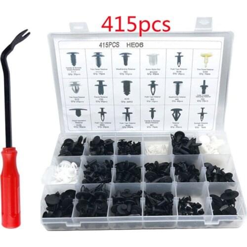 415 Pieces Of Car Fastener Clips Car Fixing Kits Door Trim Clips Door Lining Decorative Bumpers Plastic Expansion Rivet Sets