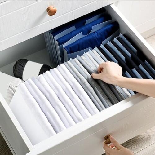 5 Pcs T Shirt Organizer Clothes Folding Board Closet Storage Rack Wardrobe Clothing Organizer T-shirt Storage System Space Saver
