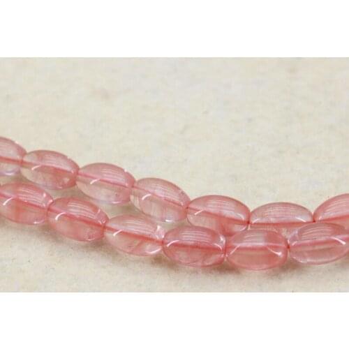 8x12mm Olive shape pink watermelon tourmaline loose beads 15inches DIY women jewelry making wholesale