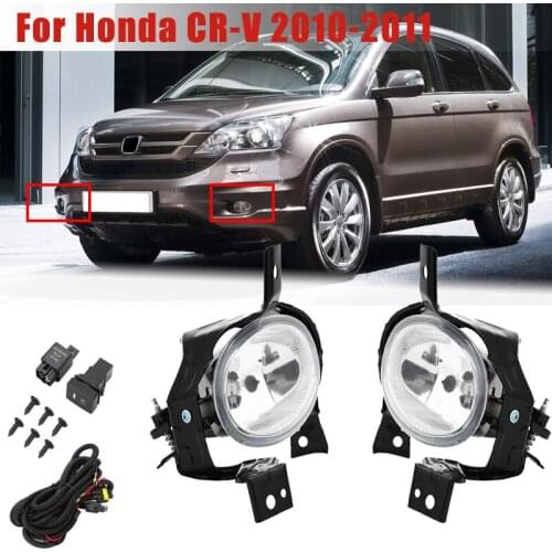 Car Fog Light for Honda CR-V CRV 2010-2011 Front Bumper Grille Fog Light w/ H11 12V 55W Bulbs+Switch+Wiring Fog Light Assembly