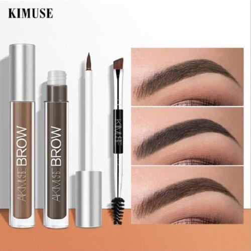 KIMUSE Brand Eye Eyebrow Gel Perfect Eyebrows Black Brown Tinted Eyebrow Makeup Gel Pincel Maquiagem Eyebrow Pencil S1