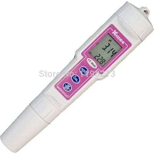 Digital PH Meter Portable PH Tester Pen-type Filter Water PH monitor CT-6022 Range 0.00~14.00pH Aquarium Water Quality Monitor
