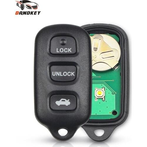 Dandkey 5pcs HYQ12BBX 314.4MHz Remote Key Keyless Fob 3 +1 Buttons For Toyota Highlander Camry Solara Corolla Sienna 2002 - 2007