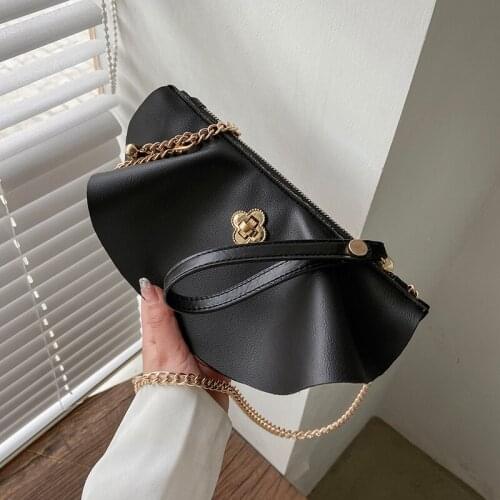 Designer Handbags High Quality Small Folds Crossbody Bags for Women 2021 Summer Fashion Shoulder Bag Ladies Chains Clutch Purses