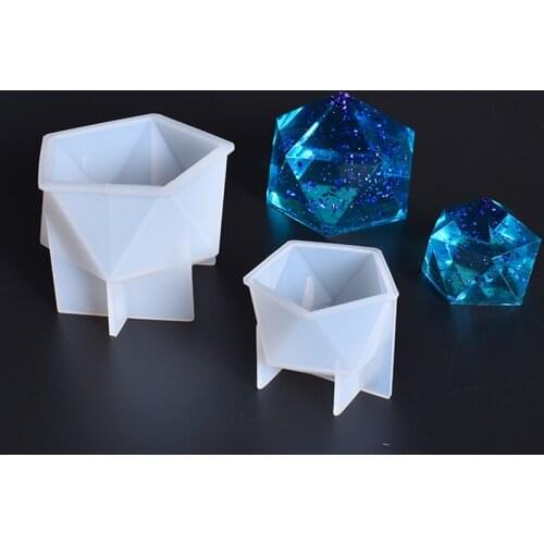 Geometry Stereo Pattern DIY Crystal Epoxy Mold Handcraft Jewelry Accessories Silicone Molds Ornaments Making Mould For Car Table