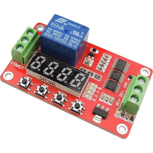 12V Multifunctional Relay Module PLC Delay Timer Switch Self-Lock Home Automation