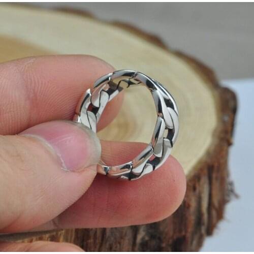 Real 925 sterling silver couple ring mens vintage ring gift