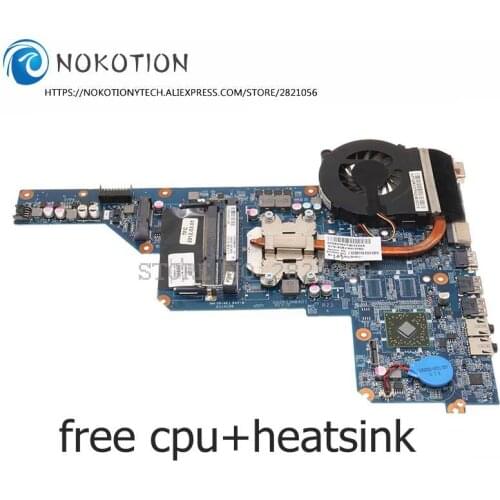NOKOTION 649948-001 For HP G4 G6 Motherboard CPU +Heatsink fit for DA0R22MB6D1 638856-001 647626-001 638855-001 638854-001