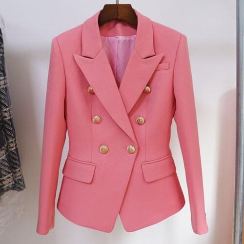 Europe style new designer womens elegant double-breasted jackets coat B798