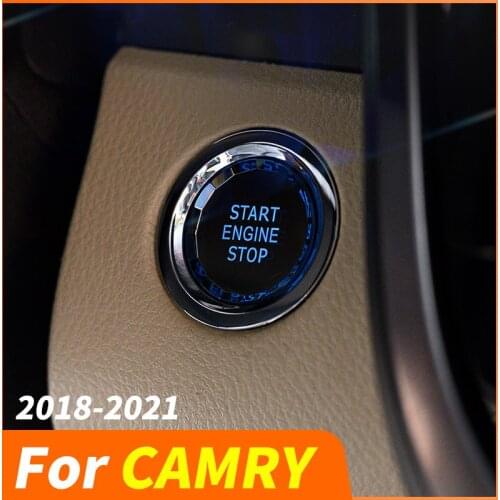One Key To Start The Crystal Button, Ignition Frame, For Toyota Camry 8TH XV70 2018 2019 2020 2021 Car Accessories Refit