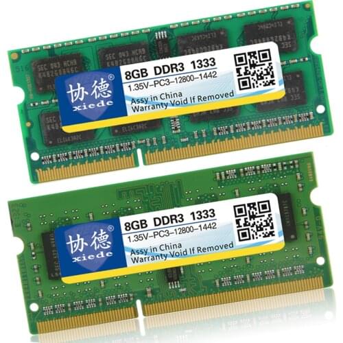 Xiede 1.35v Laptop Memory Ram DDR3L 1333Mhz 8GB 4GB 2GB for Notebook Sodimm Memoria Compatible with DDR3 L 1066Mhz 4GB