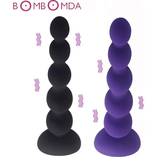 Sex Shops Dildo Anal Vibrators Stimulator Butt Plug Adult Sex Toys for Men Woman Big Pull Anal Beads Silicone Prostate Massager