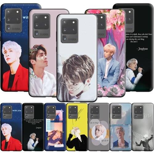 Kim Jonghyun Silicone Case for Samsung Galaxy Note 20 10 9 8 S20 Fe S10 S10E S9 S8 Plus Ultra Lite S7 Edge