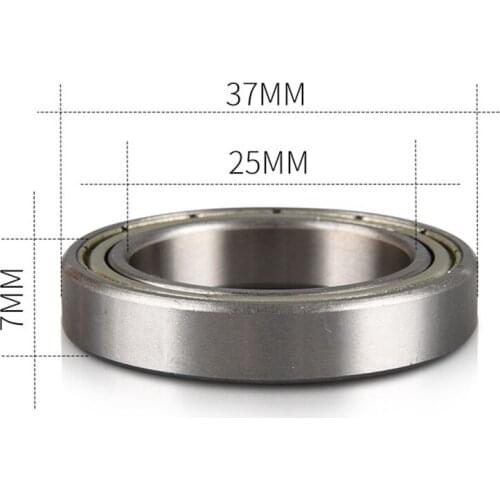 2pcs/Set 25x37x7mm Road Bike Steel Ball Bearings Bicycle Component Replacement