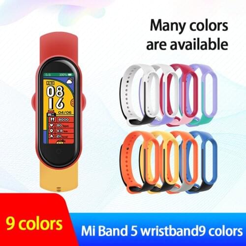 Strap For Xiaomi Mi Band 6 TPU Silicone Strap Smart Strap Wristband Replacement Accessories For Mi Band 6 Smart Watch Wristband