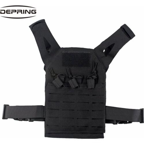 Tactical Outdoor Kids Children Mini Molle Jump Plate Carrier JPC Vest Hunting Accessories Oxford Fabric Military Molle Gear