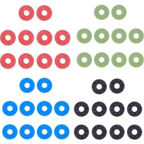 10pcs Electric Guitar Strap Locks Rubber Pads Washers for Acoustic Guitar Bass Parts & Accessories