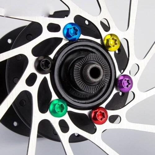 12pcs/set Colored Steel Mountain Bike Bicycle Brake Rotor Disc Screws