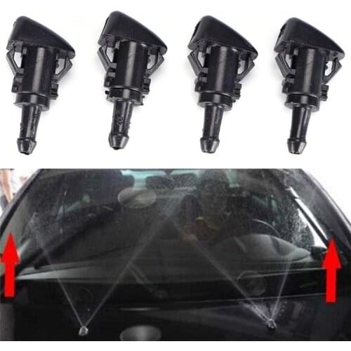 2Pcs Washer Wiper Jet Nozzle Water Spray Nozzle for Charger Ram Wiper Nozzle Black Windshield