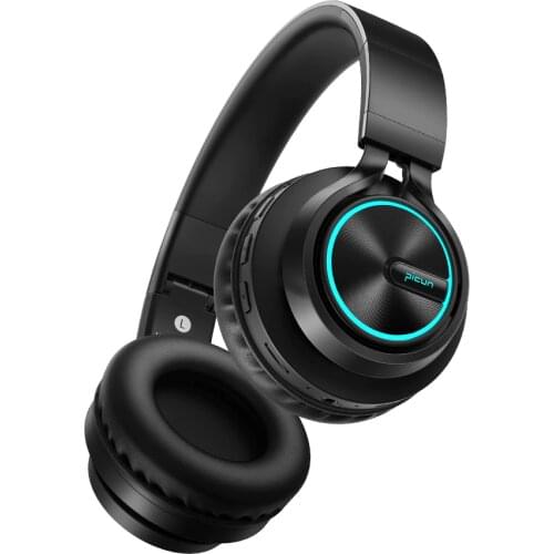 B6 Wireless Headphones Bluetooth Headphone 12 Hours Working Time Earphone Colorful Light Support TF Card For Cellphone PC TV