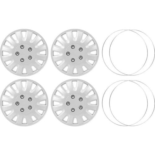 Wheel cap car accessories /Set 15in Hub Cap Wheel Skins Cover Silver Car Decorative Auto Modified Parts center cap