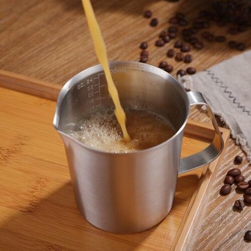Creative Simple Stainless Steel 304 Measuring Cup with Scale Kitchen Baking Tools Large Capacity Tea Coffee Cups Drinkware