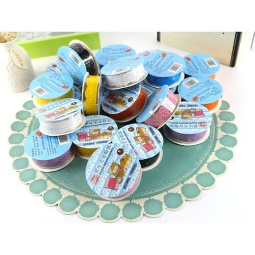 Lace Decorative Stickers for DIY Scrapbooking Photo Albums Decoration, Home Decoration, 9 colors available, 9pcs/lot