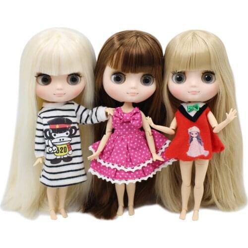 ICY DBS Middie Blyth doll No.6 Frosted skin 20cm 1/8 joint body doll Hand gesture as Gift Neo