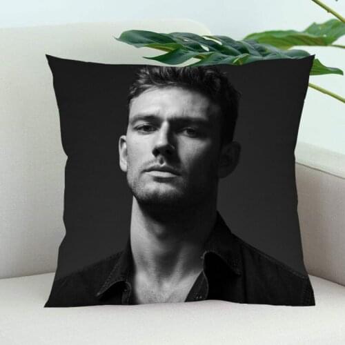 Alex Pettyfer Pillow Cover Bedroom Home Office Decorative Pillowcase Square Zipper Pillow Cases Satin Soft
