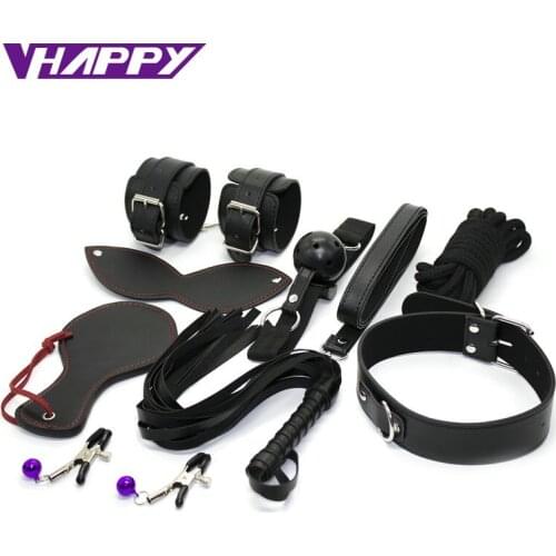 New Nipple Clamps Sexy Toys Adult Red Suit Gag Handcuffs And Blindfold Beat Cervical Collar Sex Toys Fun Suit VP-BS006031A