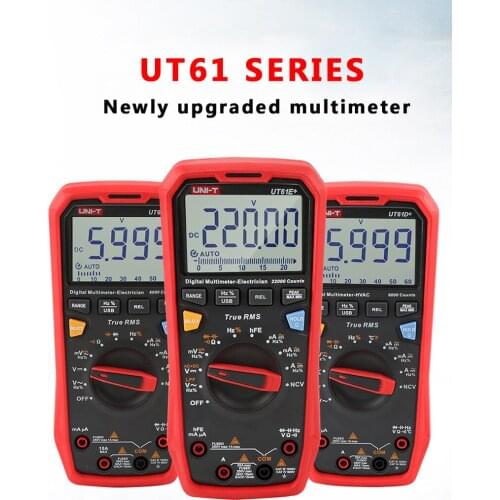 Updated Version Of UNI-T UT61E + UT61D + UT61B Digital Multimeter True RMS AC/DC Voltage Current Resistance Capacitance Tester