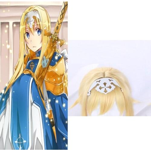 Sword Art Online Alice Synthesis Thirty Cosplay Headwear Headpiece White Hair Clip Hair Pin Headband Costume Accessory