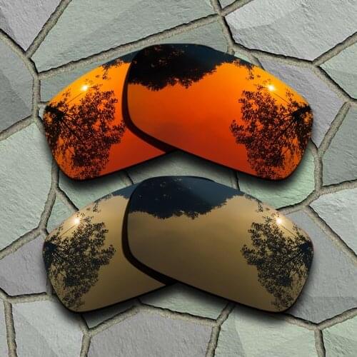 Red Orange&Bronze Copper Sunglasses Polarized Replacement Lenses for Oakley X Squared