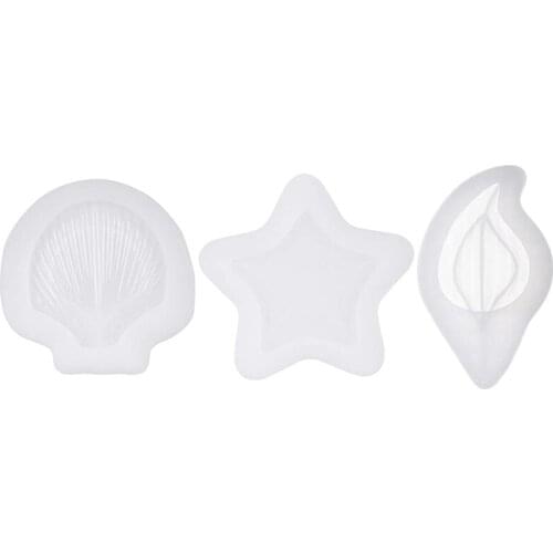 3PCS Dish Silicone Mold, Dish Mold for Resin Casting, Resin Tray Mold for DIY Jewelry Tray, Storage Box