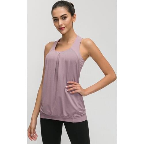 Loose Women Yoga Shirts Tank Top Gym Sports Running Athletic Active Stretch Workout Vest Quick Drying Clothes Workout Top