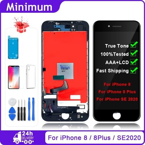AAA Quality For iPhone 8 Plus 8Plus LCD Display Touch Screen Digitizer With True Tone Assembly For iPhone SE 2020 SE2