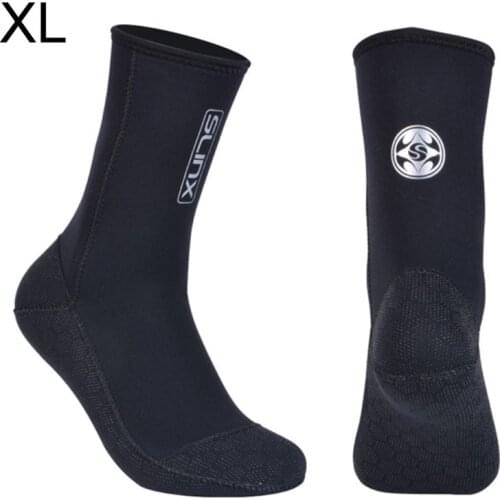1pair 3mm Neoprene Swimming Boot Diving Socks Anti-slip Warm Snorkeling Socks XXUF